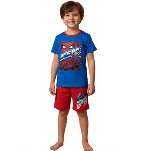 Marvel Spider-Man Boys Pajama Top & Bottom Sleepwear Set (US Size: 6X-7)
